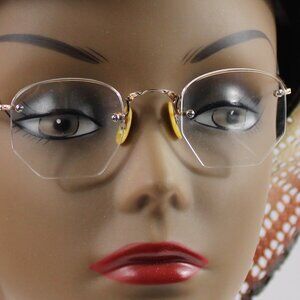 Shuron Antique 1930 Circa Gold Filled Filigree Art Noveau Wire Octagon